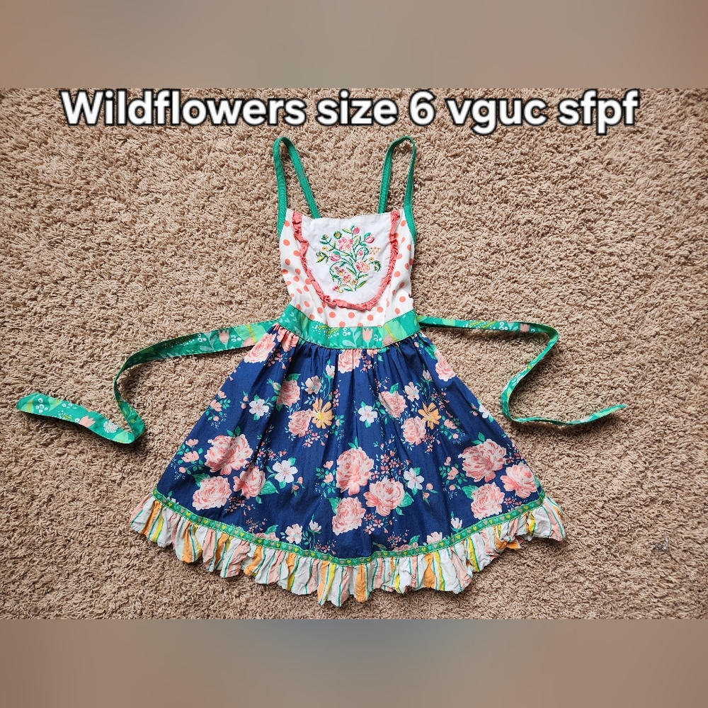 Floral Dress with Embroidered Bodice